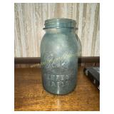 Old blue fruit jar