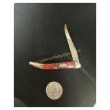 Case xx red bone handle numbered on blade 402