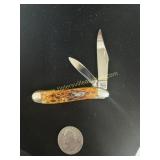 Case xx peanut with calico bone handle