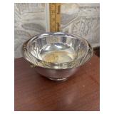 2 Oneida and Sheridan silver plate bowls