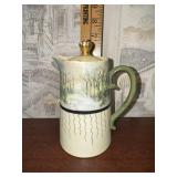 Hand painted chocolate pitcher