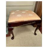 Queen Anne style bench/ottoman