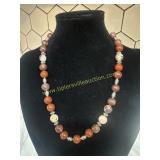 Artisan Semiprecious stone bead hand strung