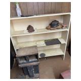 Wooden shelf  located in basement must bring help