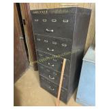 Vintage industrial pattern cabinet