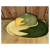 Shawnee pottery corn platter and butter dish