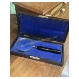 Magnifying glass in case