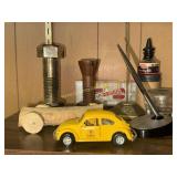 Vintage desk items and collectibles