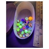 Vintage uranium and cadmium marbles