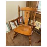Tell city maple keyhole rocking chair