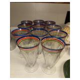 11 anchor hocking colorful tall footed parfait