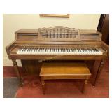 Wurlitzer Piano and bench - buyer is responsible