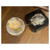 Magnetic desk sculpture and paper weight