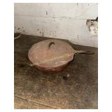 Cast iron chicken fryer with lid