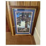 Maxfield Parrish Hilltop print framed