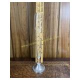 Bud vase with sterling weighted base