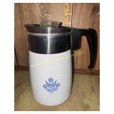 Corningware blue flower 6 cup stovetop percolator