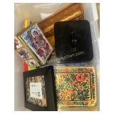 Group of tins and baskets