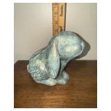 Ceramic patina finish rabbit