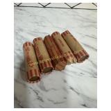5 rolls of wheat pennies unsorted sold 5x the bid