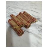 5 rolls of wheat pennies unsorted sold 5x the bid