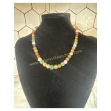 Artisan Multicolored gemstone bead necklace