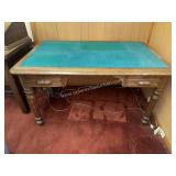 Felt top writing desk
