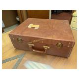 Vintage briefcase with key
