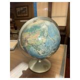Vintage Rand Mcanally world portrait globe