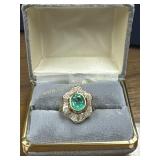 Description:One 2.10ct oval cut natural emerald