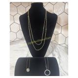 3 costume jewelry necklaces