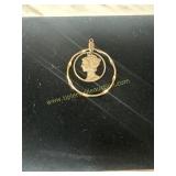 Pendant made from Mercury dime