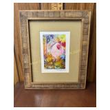 Artist signed chicken print