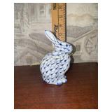 Blue and white rabbit