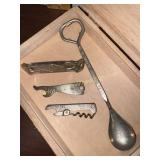 Vintage advertising bottle openers- claridge