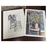 2 signed Nancy H McDonald prints