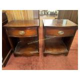 Mahogany Bassett one drawer nightstands sold 2x