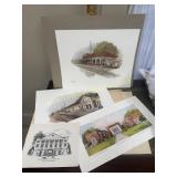 Local New Albany, MS architecture prints- first