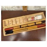 Vintage Japanese bamboo fishing rod in original