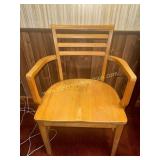 Vintage Wooden library armchair