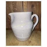 Glazed pottery pitcher