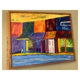 Colorful storefront painting