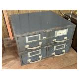 Table top stacking file boxes