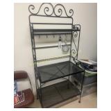 Iron bakers rack