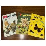 3 vintage golden nature guide books- insects,