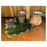 3pcs Mississippi made pottery