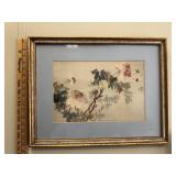Vintage Chinese peony print
