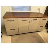Vintage MCM Metal credenza style file cabinet