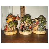 3 Sebastian miniatures nursery rhyme figurines