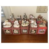 10 David winter cottage Christmas ornaments